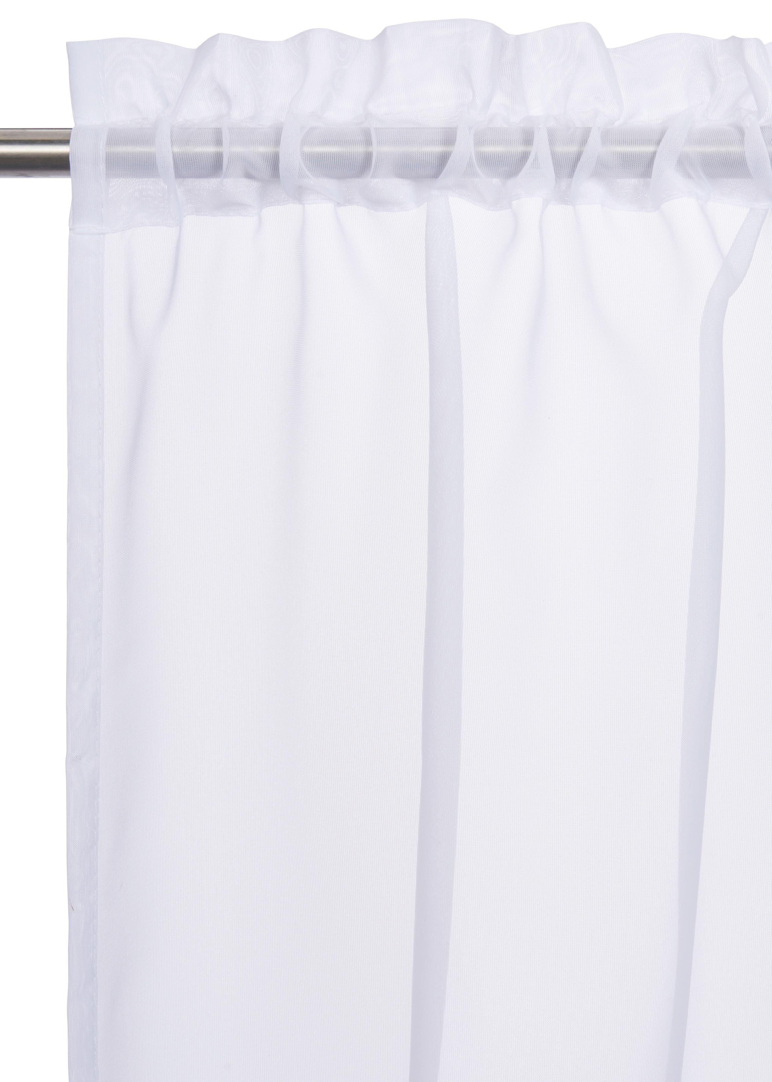 OTTO home Scheibengardine Missy (1 St), Stangendurchzug, transparent, Polyester, mit Spitzenbordüre – Bild 5 von 5