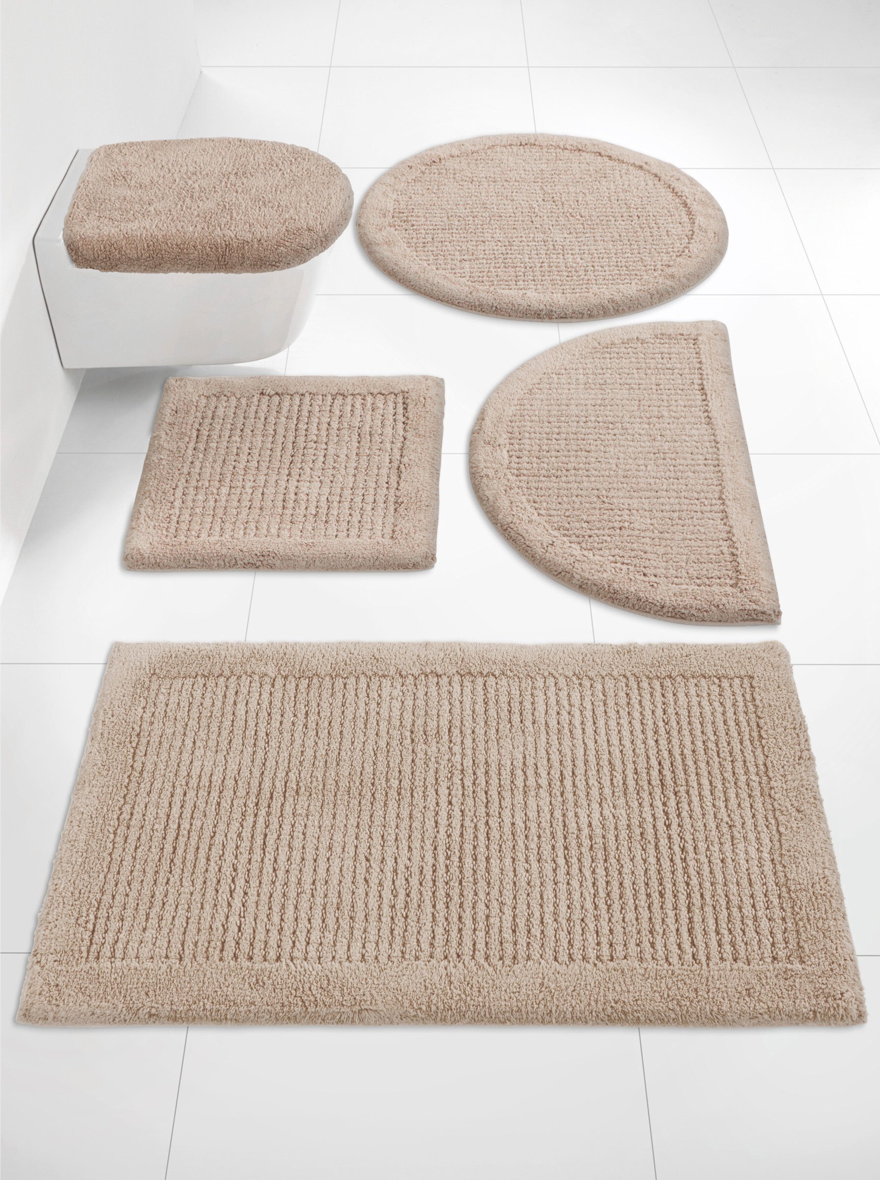 heine Badematte Badteppich, Höhe 10 mm, Baumwolle, Rechteckig