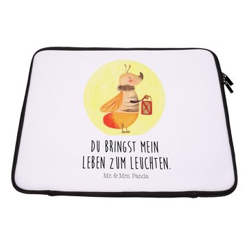 Mr. & Mrs. Panda Laptop-Hülle Glühwürmchen - Weiß - Geschenk, Verlobung, Notebook Tasche, Liebe, Ta