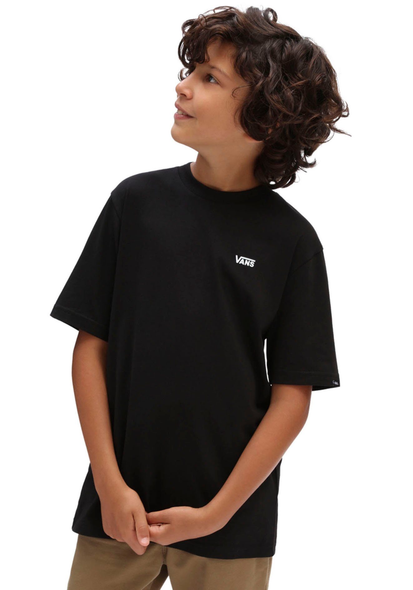 Vans black T-Shirt BY CHEST TEE LEFT BOYS