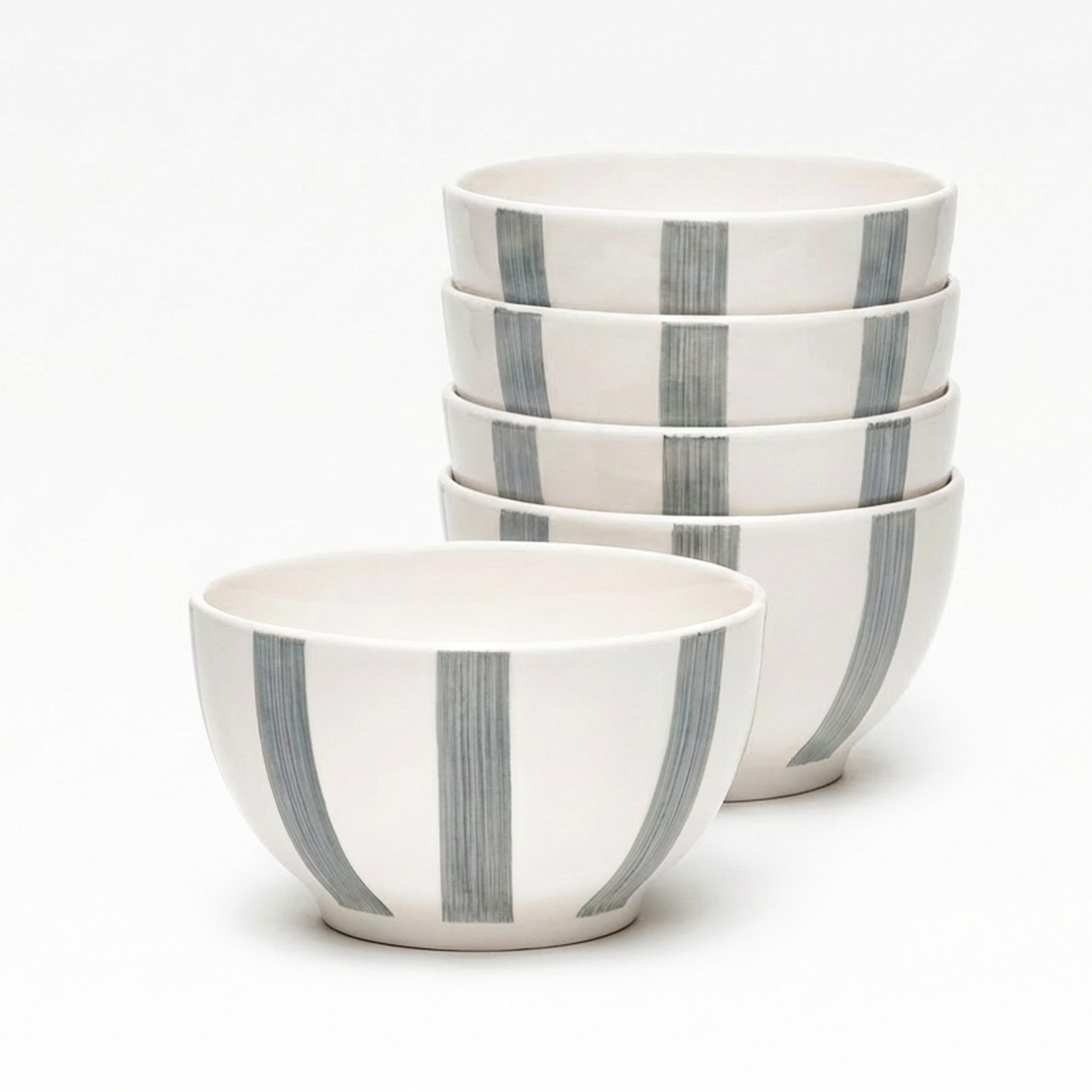 van Well Müslischale Mallorca, Schale 14 cm, 6 Stück, Keramik, (Set, 6-tlg), spülmaschinen- und mikrowellengeeignet