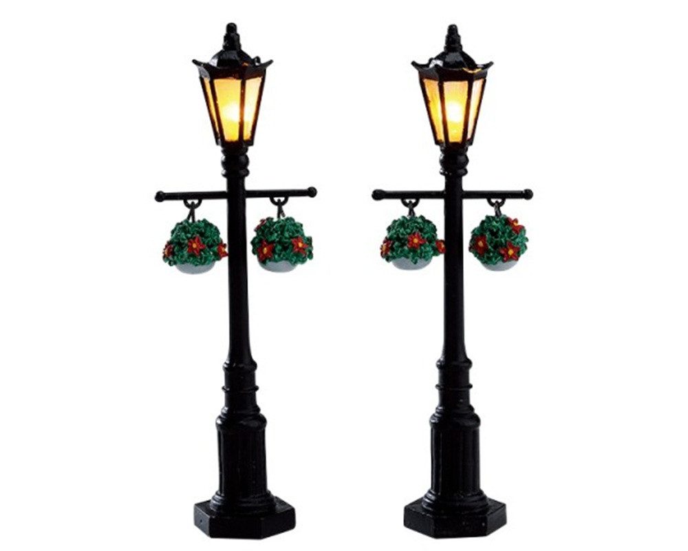 LeMax Winterlandschaft Lemax 74231 – Old English Lamp Post (Set of 2), Beleuchtetes Zubehör