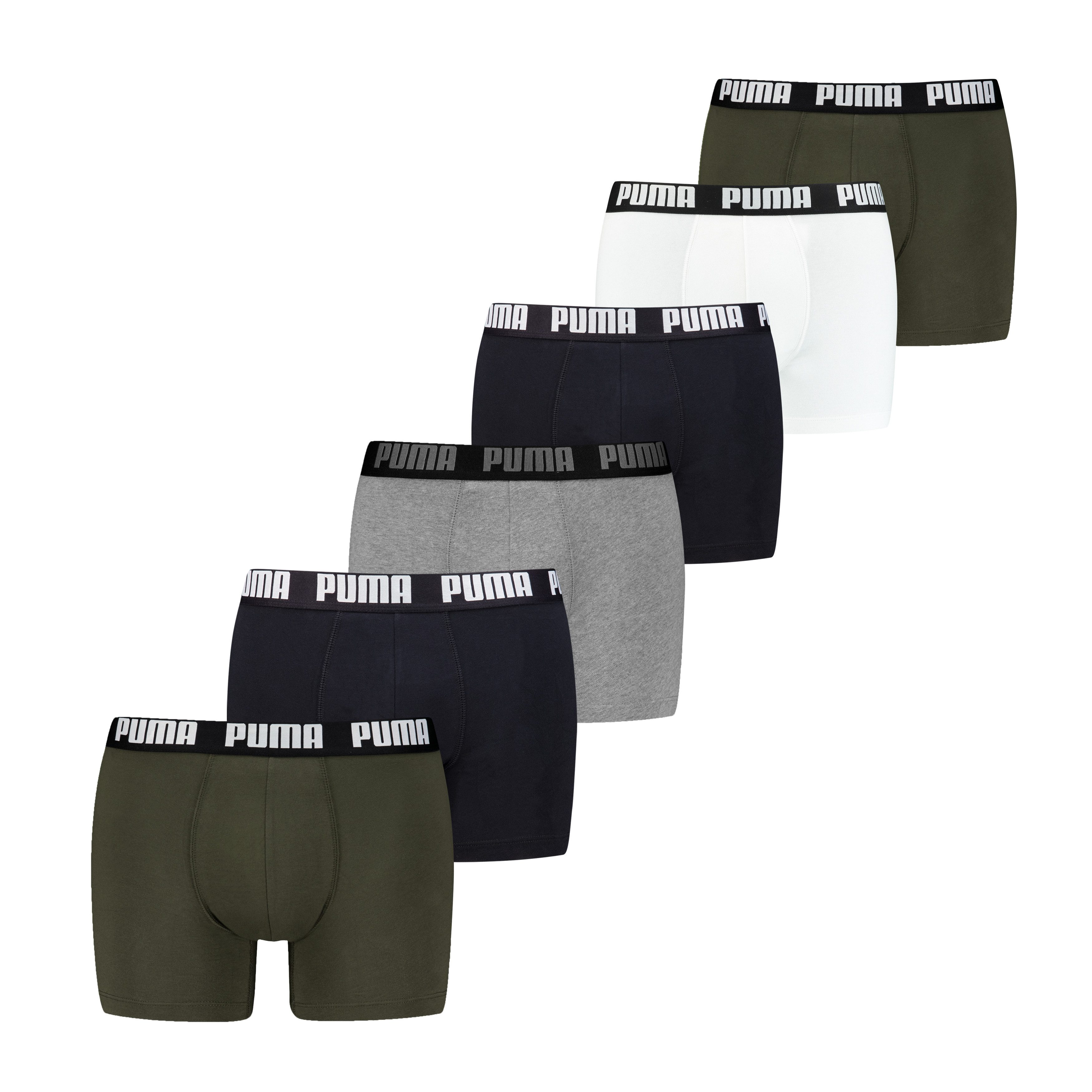 PUMA Boxershorts PUMA MEN EVERYDAY BOXER 6P ECOM (6er Pack) Elastischer Log günstig online kaufen