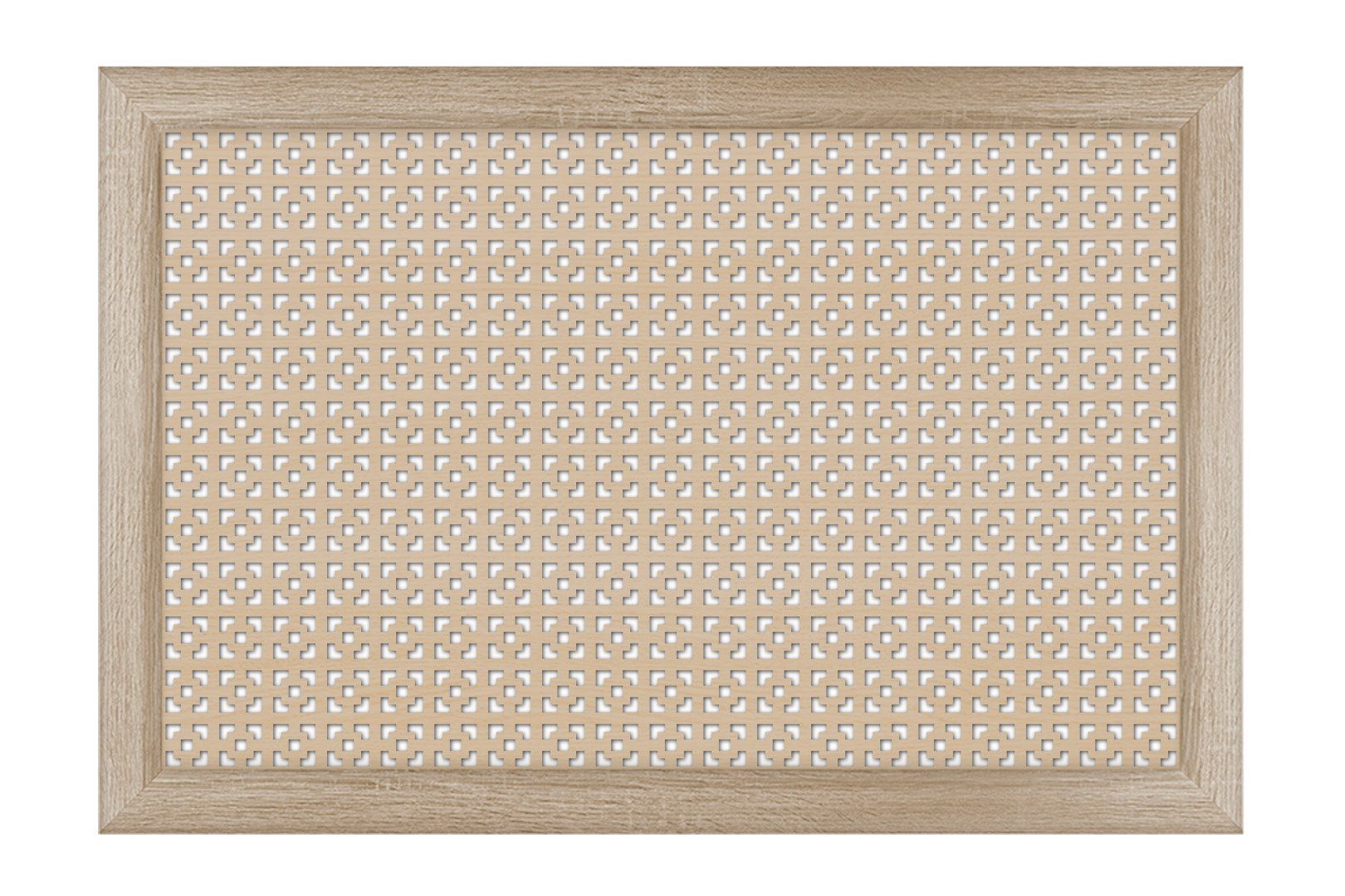 Hexim Heizungsverkleidung, Zubehör für Heizkörperverkleidung Damasco Lüftungsgitter, 90/120/150x60cm Holz MDF (90 cm Frontblende) Heizkörperverkleidung für alte Heizkörper