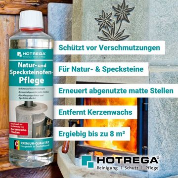 HOTREGA® Specksteinofen & Natursteinofen Reiniger & Pflege inkl. Microfasertuch Pflegeset