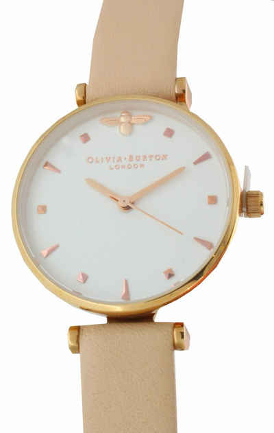 OLIVIA BURTON Quarzuhr OB16AM95 Queen Bee Nude Peach & Rose Gold T-Bar