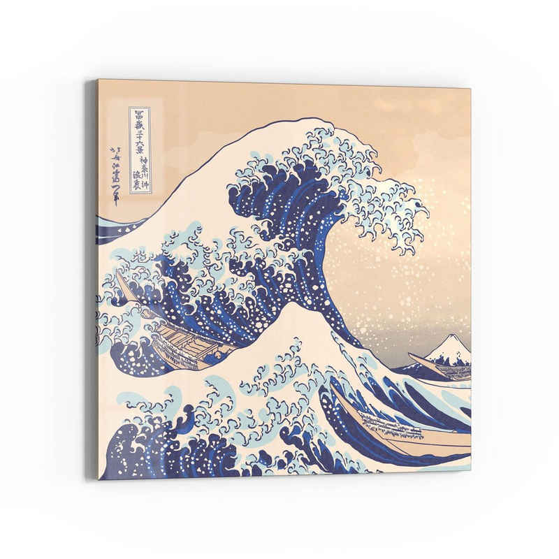 DEQORI Magnettafel 'Große Welle vor Kanagawa', Whiteboard Pinnwand beschreibbar