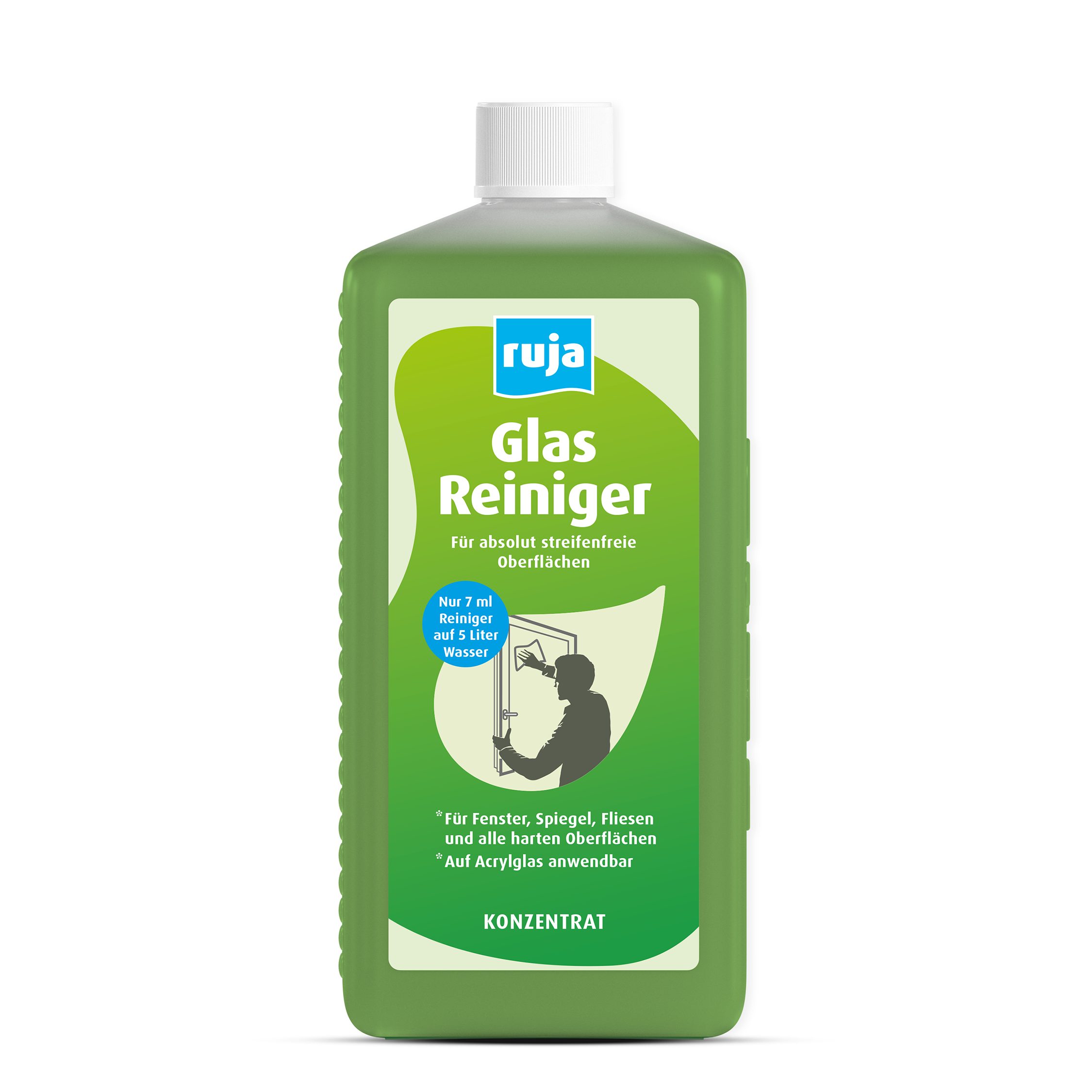 ruja Glasreiniger Glasreiniger (Wird 1:750 verdünnt Streifenfreier Fensterreiniger für Glas, Spiegel, Acryl & Fliesen)