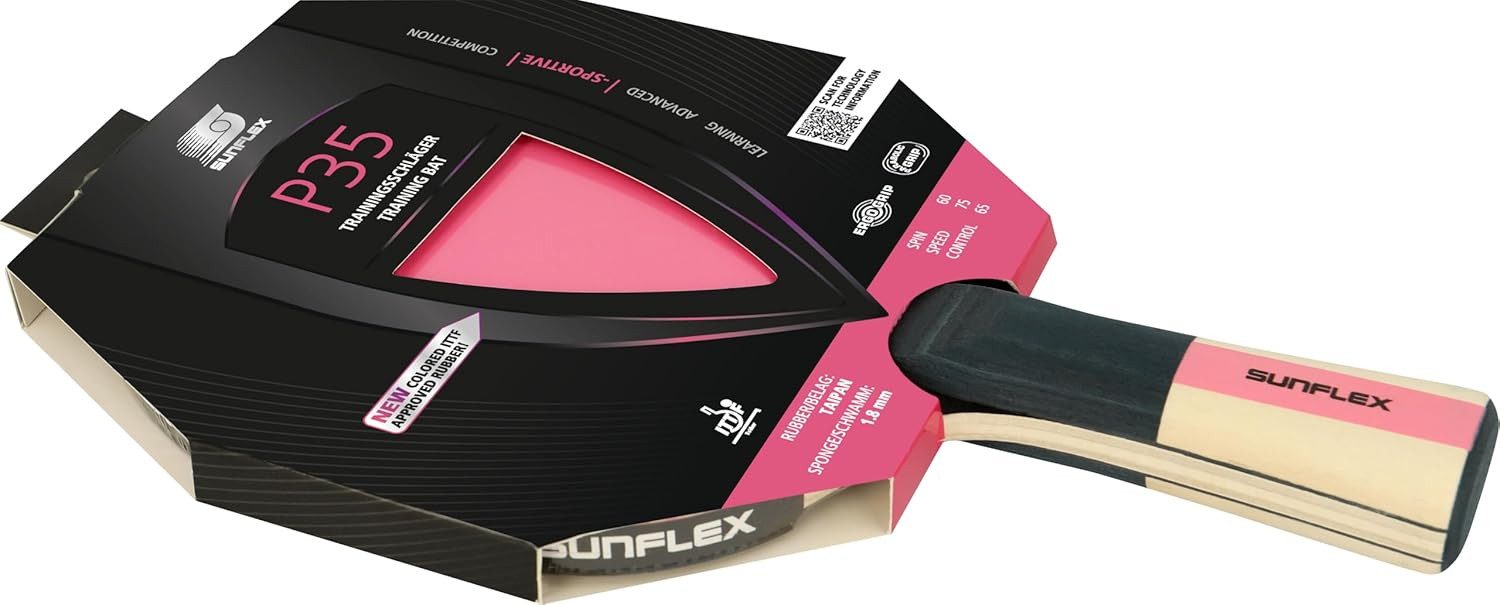 Sunflex Tischtennisschläger Tischtennisschläger P 35, Tischtennis Schläger Racket Table Tennis Bat