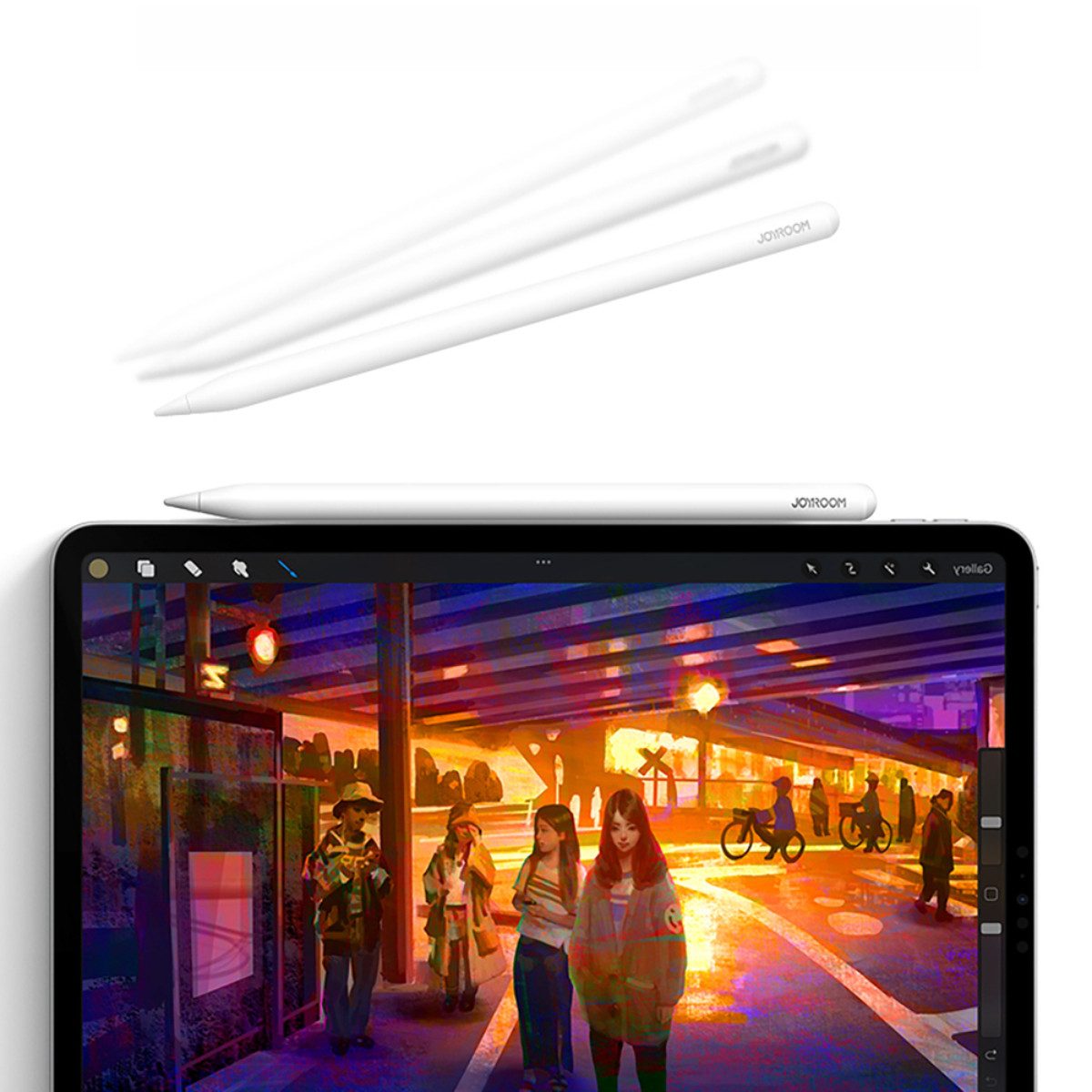 JOYROOM Eingabestift JR-X9S Pro (Stylus Pen inklusive 2 Ersatzspitzen und USB-C Ladekabel) Präziser Stylus mit Handballen und Neigungserkennung