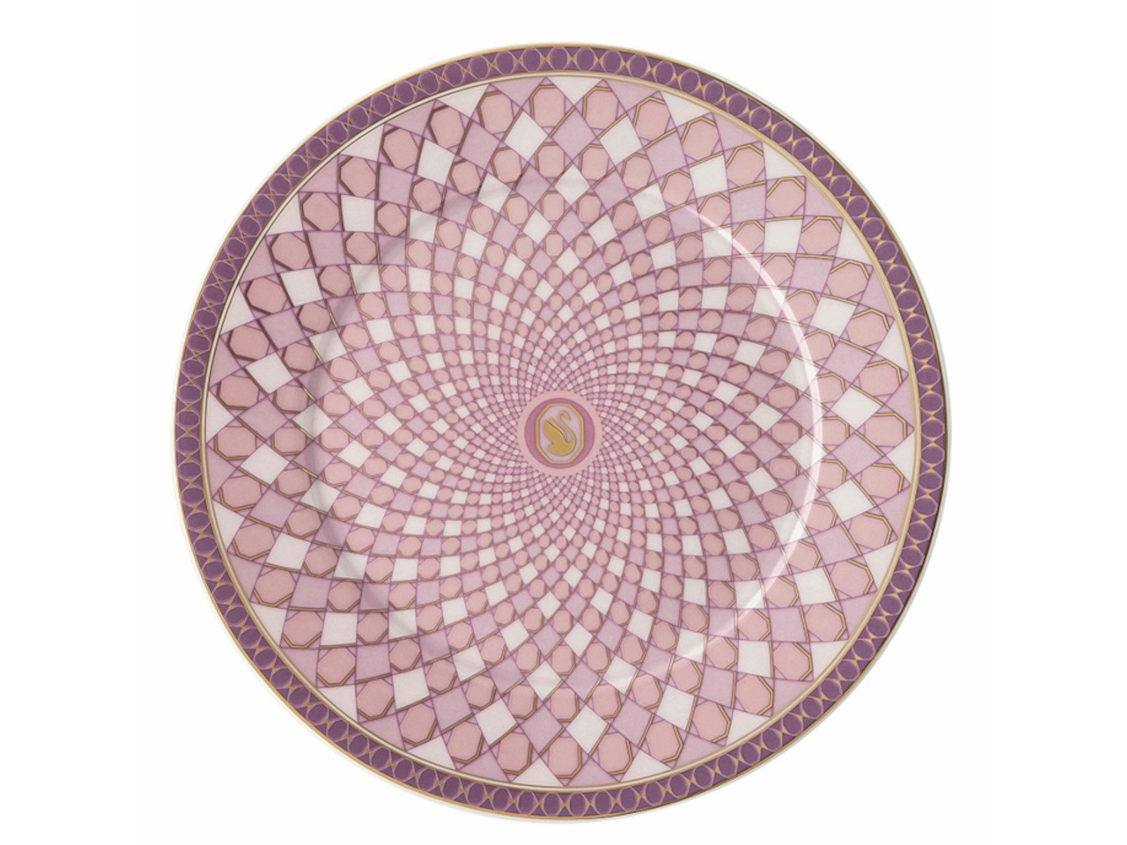 Swarovski Brotteller Signum Rose Brotteller 18 cm, Teller Flach