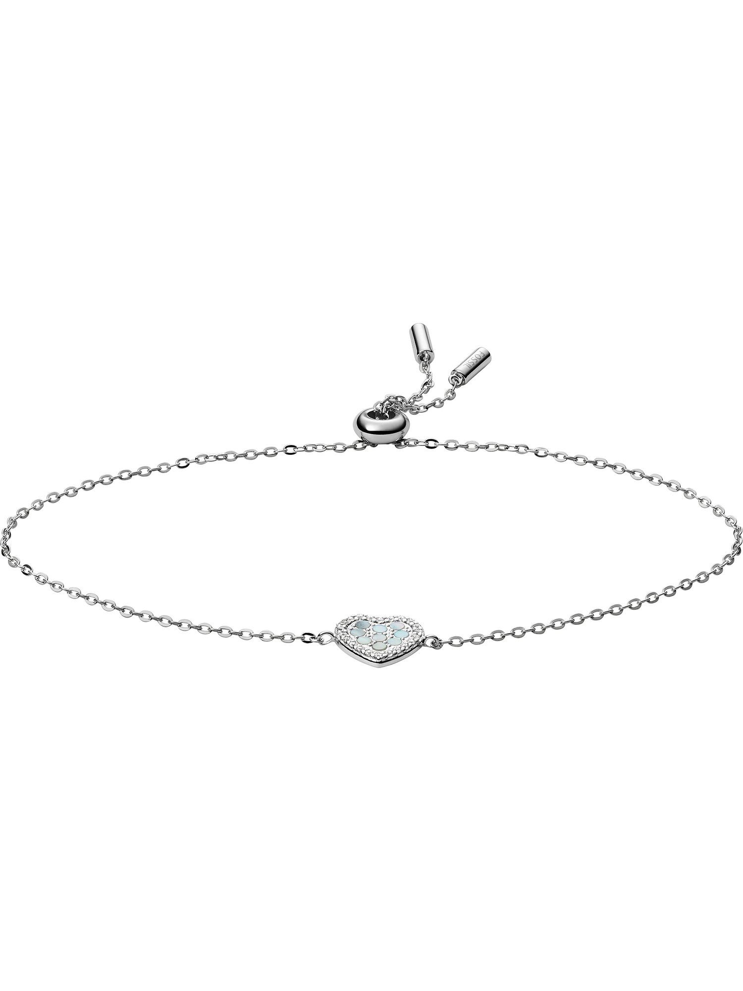 Armband Fossil Damen-Armband 925er Silber Perlmutt