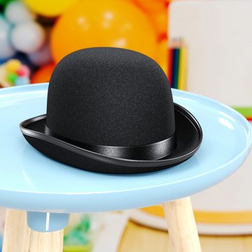 Wellgro Zylinder Hut Melone schwarz mit Satinband für Erwachsene (1-St)
