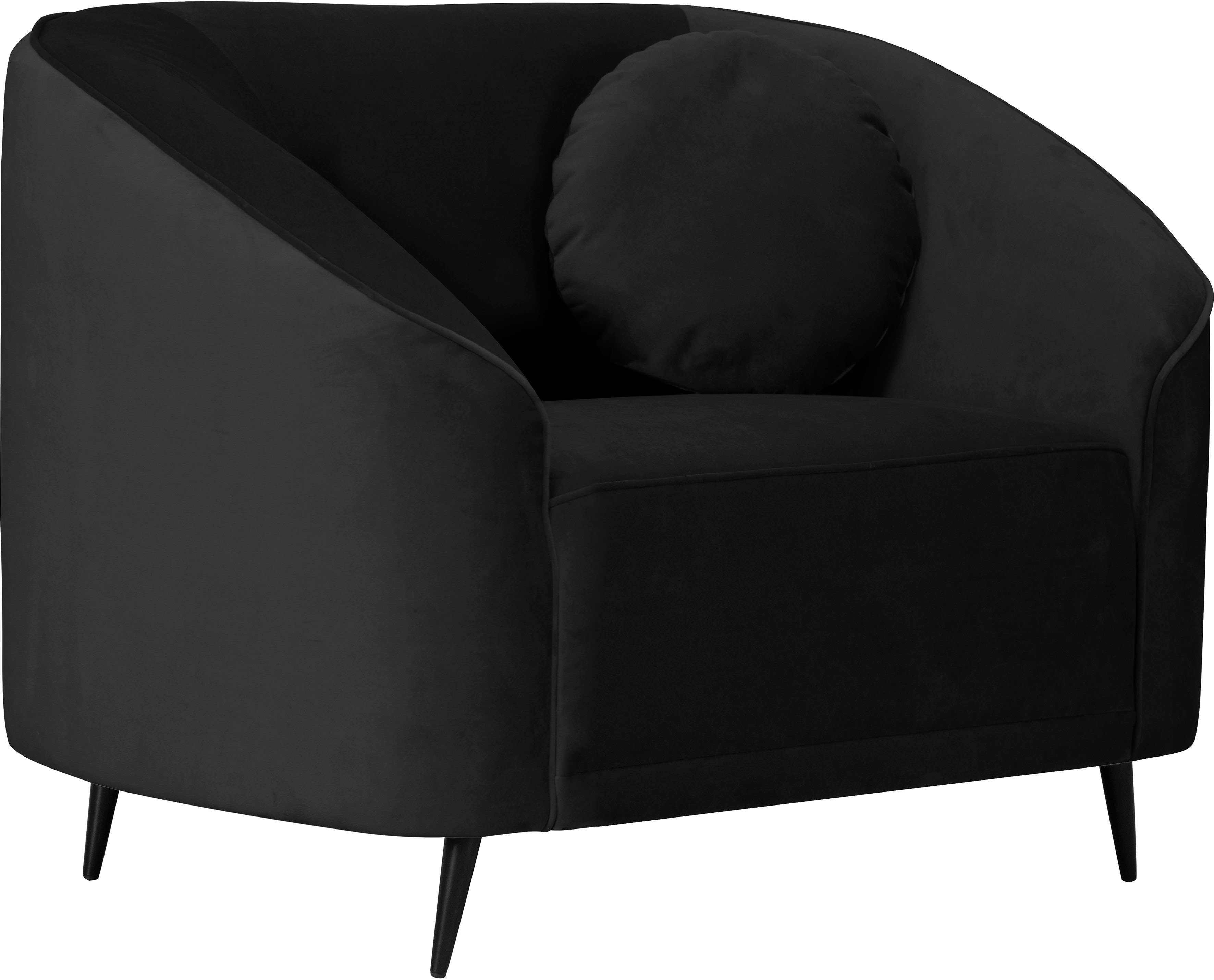 Home affaire Sessel Ashly, in 3 Bezugsvarianten, Bouclé, Samtoptik und Struktur weich.