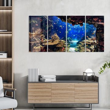 DEQORI Glasbild 'Exotisches Aquarium', 'Exotisches Aquarium', Glas Wandbild Bild schwebend modern
