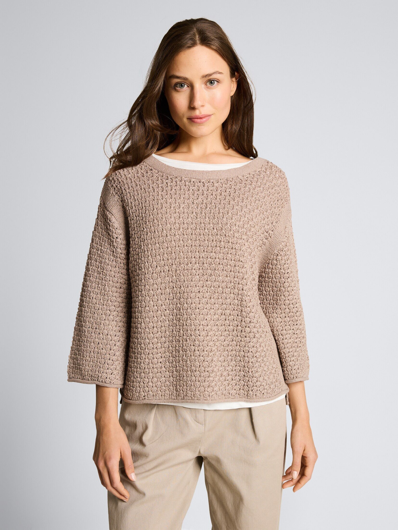 TOM TAILOR Strickpullover Pullover & Strickjacken Loose Fit Strickpullover mit Lochmuster