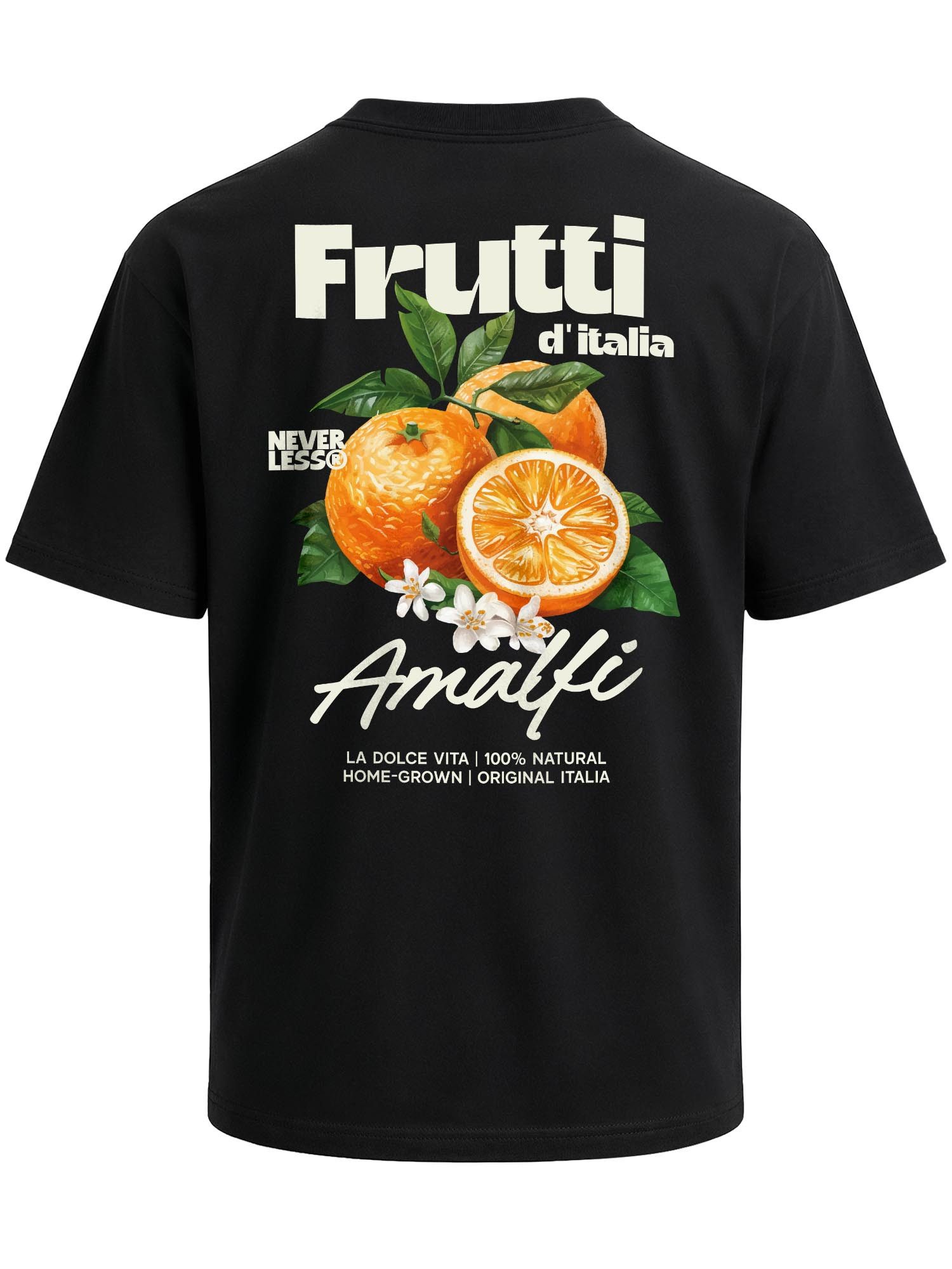 Oversize-Shirt Herren T-Shirt - Frutti d'italia - Oversized Relaxed Fit Sommer