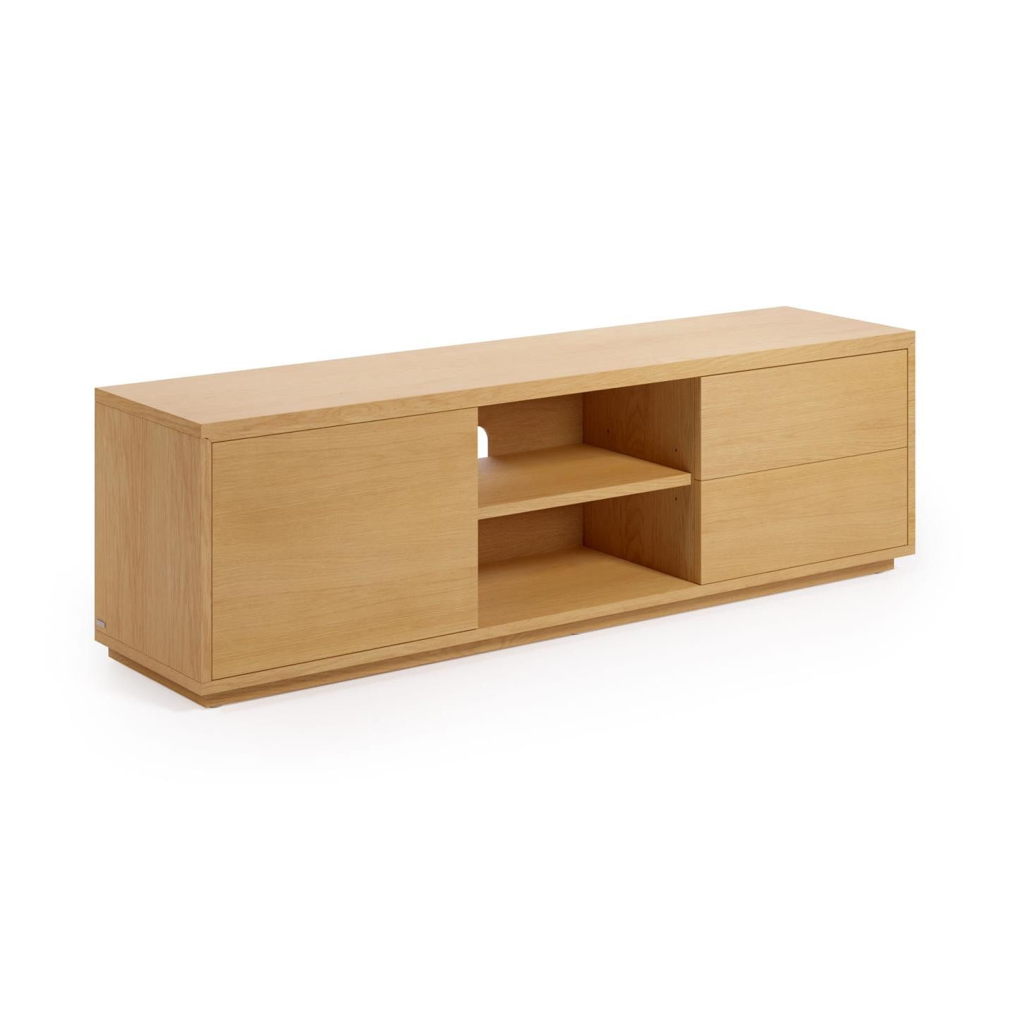 Lowboard TV-Schrank Abilen 150 x 36 x 44 cm Eichenfurnier Kommode Schrank