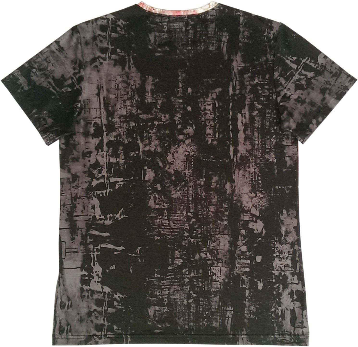 high & higher Kurzarmshirt Bunt/ Felix rot