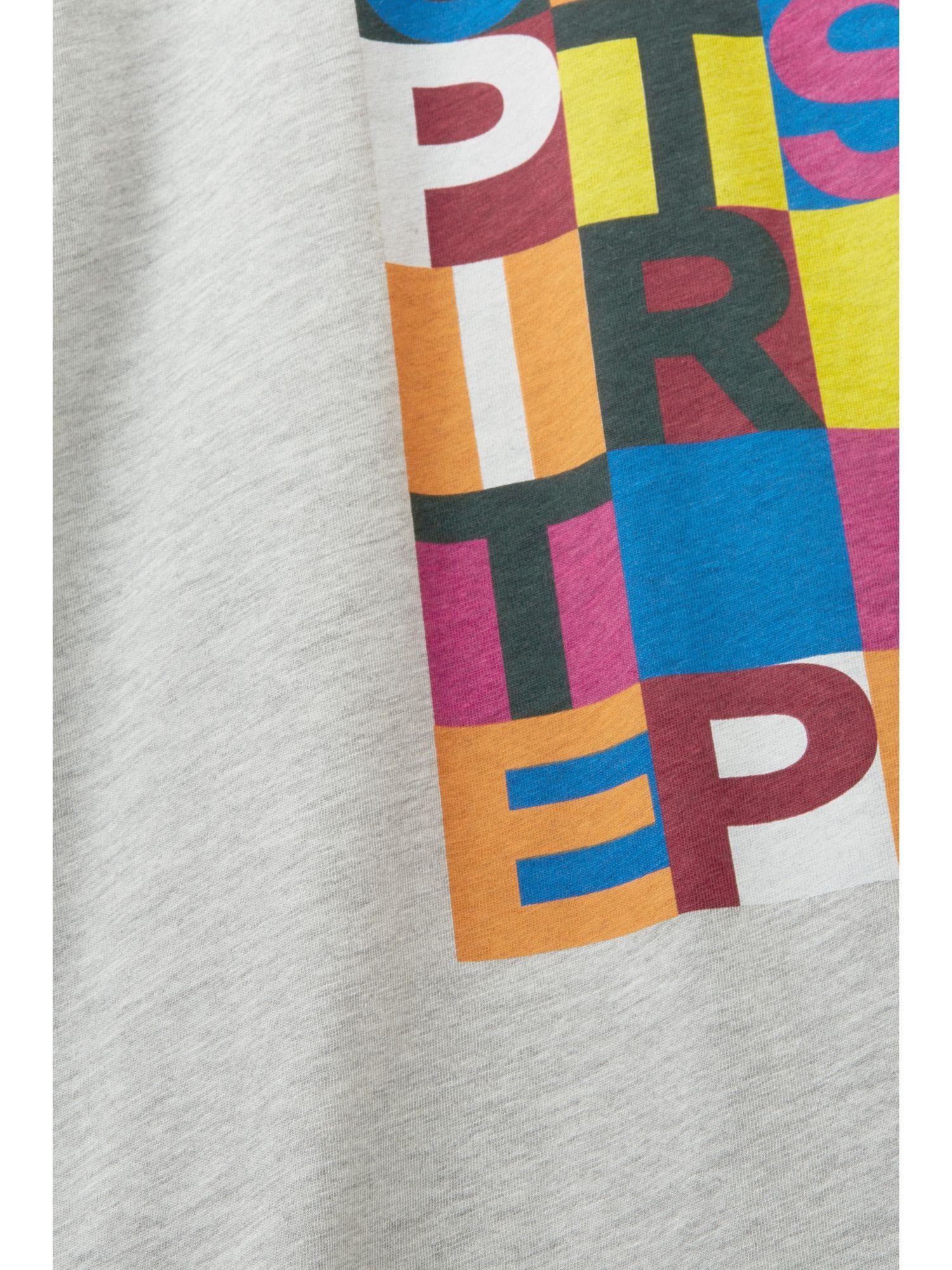 Bio-Baumwolle Esprit mit Logo-Print, T-Shirt (1-tlg) T-Shirt