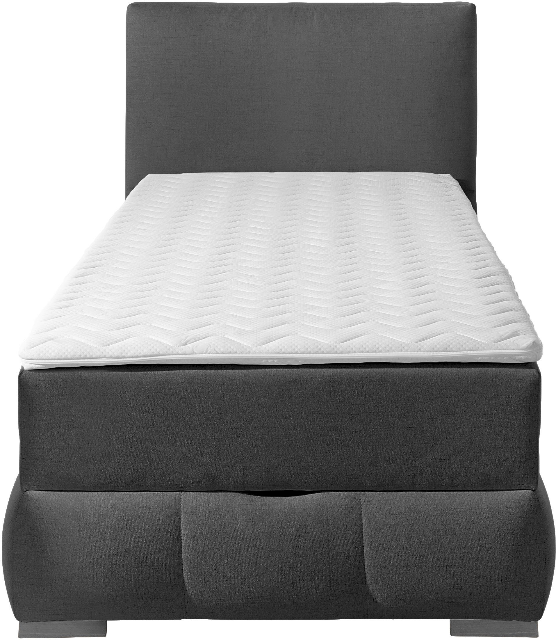 OTTO home Boxbett Wehma mit Kopfteil inkl. Bettkasten, in H2, H3 & H4 wählbar, inklusive Topper