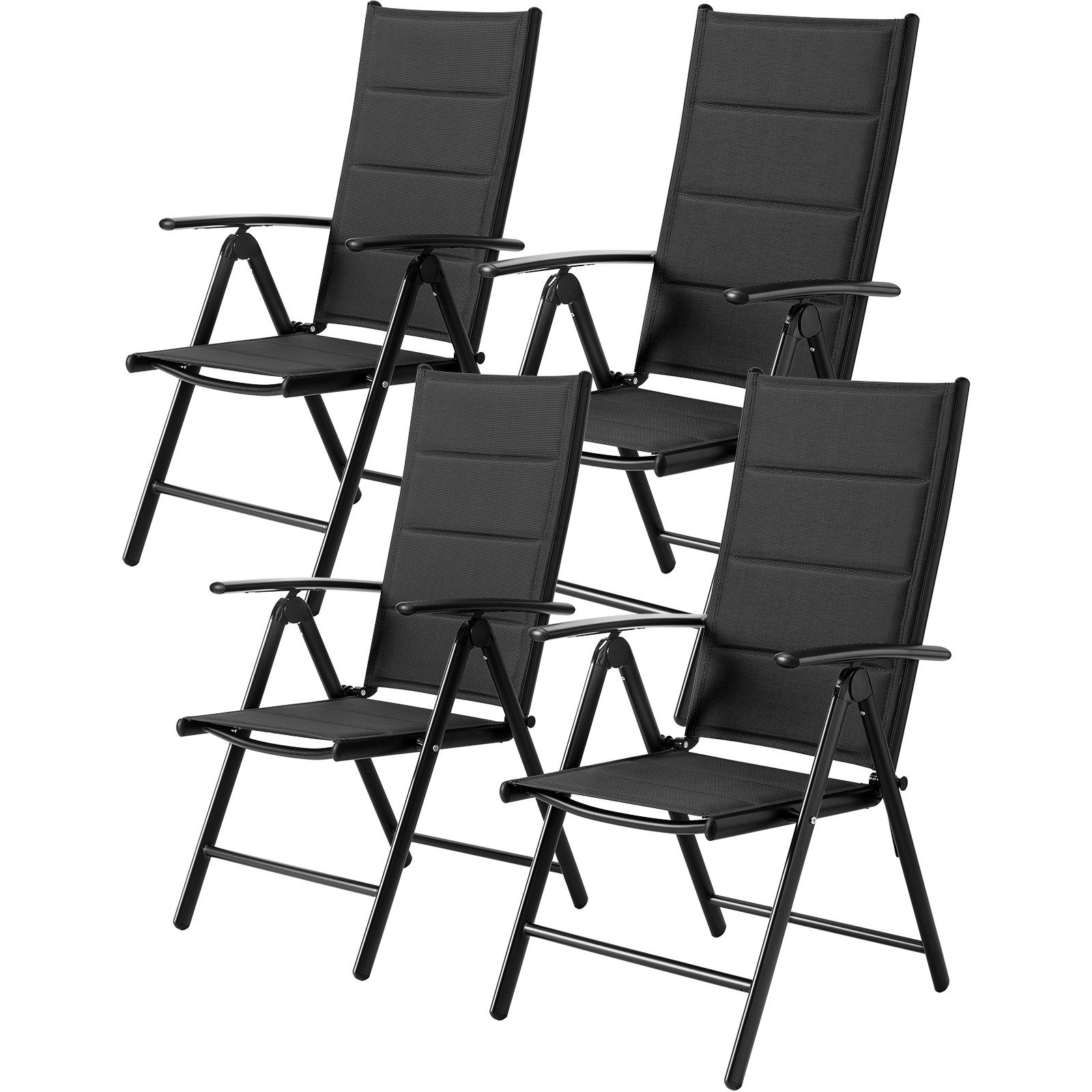 TLGREEN Gartenstuhl Hochlehner Klappbar,2er Set Aluminium günstig online kaufen