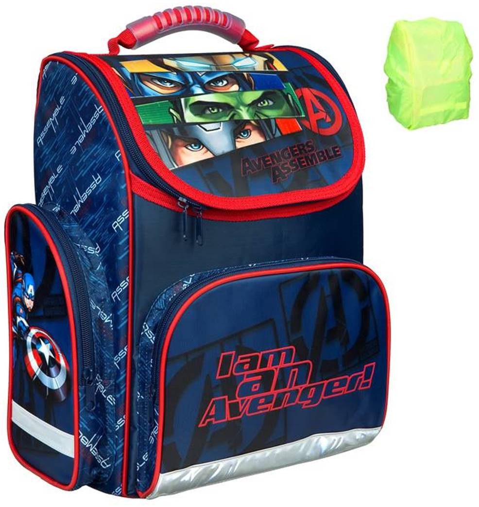 Marvel Avengers Schulranzen Set 7-teilig – Tornister Mit Federmappe, Schultüte & Sporttasche