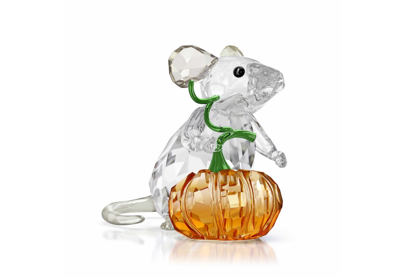 Swarovski Dekofigur Kristallfigur Sammelfigur IDYLLIA Maus und Kürbis (1 St), Swarovski® Kristall