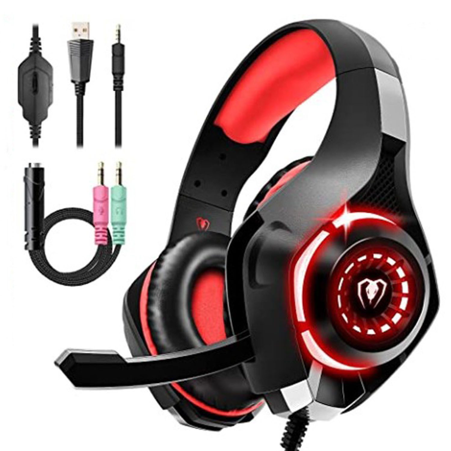 FELIXLEO Gaming Headset für PS4 PS5 PC Xbox Series 3.5 mm Deep Bass Stereo Headset
