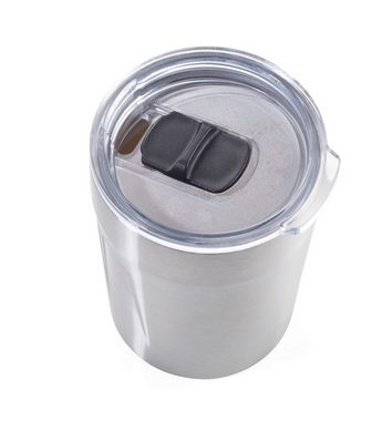 TROIKA ToGo-Behälter TROIKA Original ESPRESSO DOPPIO – CUP65/ST – Thermobecher (Espresso, Kaffee, Tee) – Isolierbecher, Travel Mug – Fassungsvermögen: 160 ml (5,4 oz) – Kunststoffdeckel