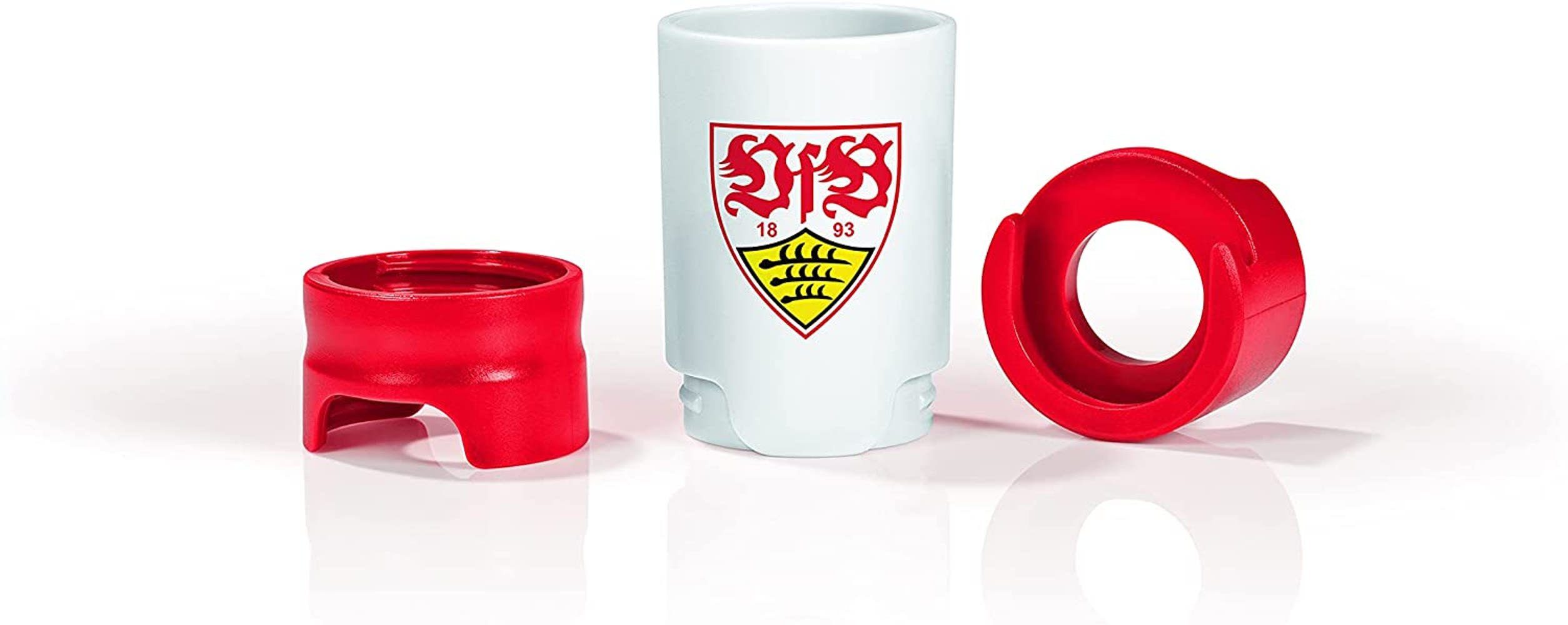 Flaschenausgießer Taste Hero, 3-St., 3x VfB Stuttgart Bier-Aufbereiter passend für Glas- PET-Flaschen
