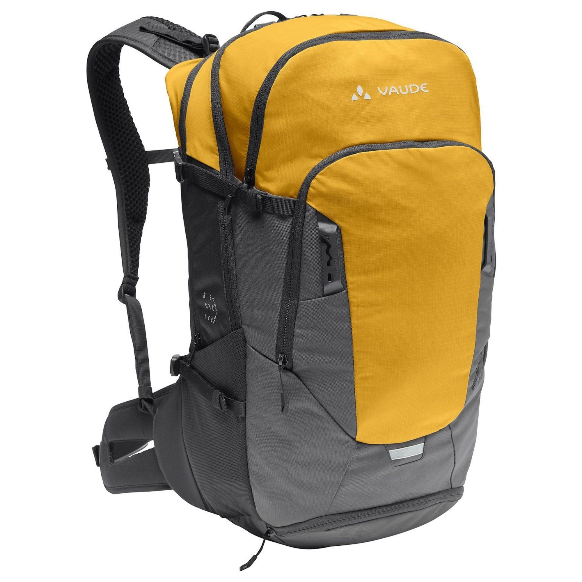 VAUDE Fahrradrucksack Bike Alpin 30+5 Mountainbike Rucksack Mehrtagesrucksack Alpencross burnt yellow