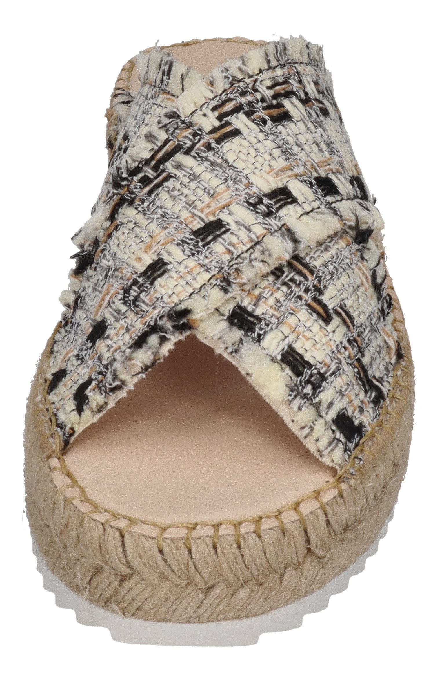 espadrij l´originale CROISETTE TWEED Pantolette Noir