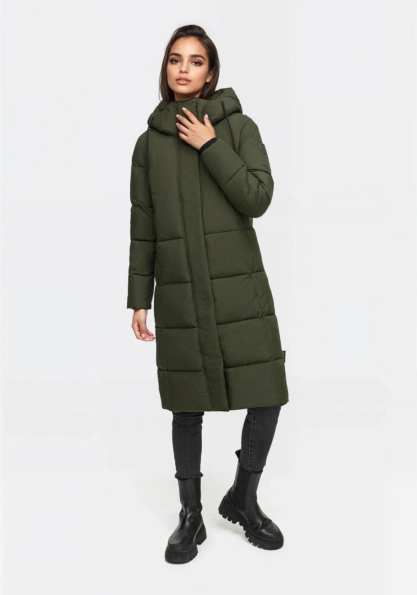 Marikoo Winterjacke Tabiaa Bewegungsschlitz am unteren Saum