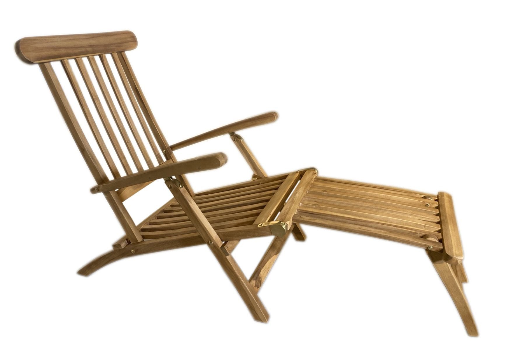 More2Home Gartenlounge-Sessel Deckchair QUEEN, Teakholz, verstellbar