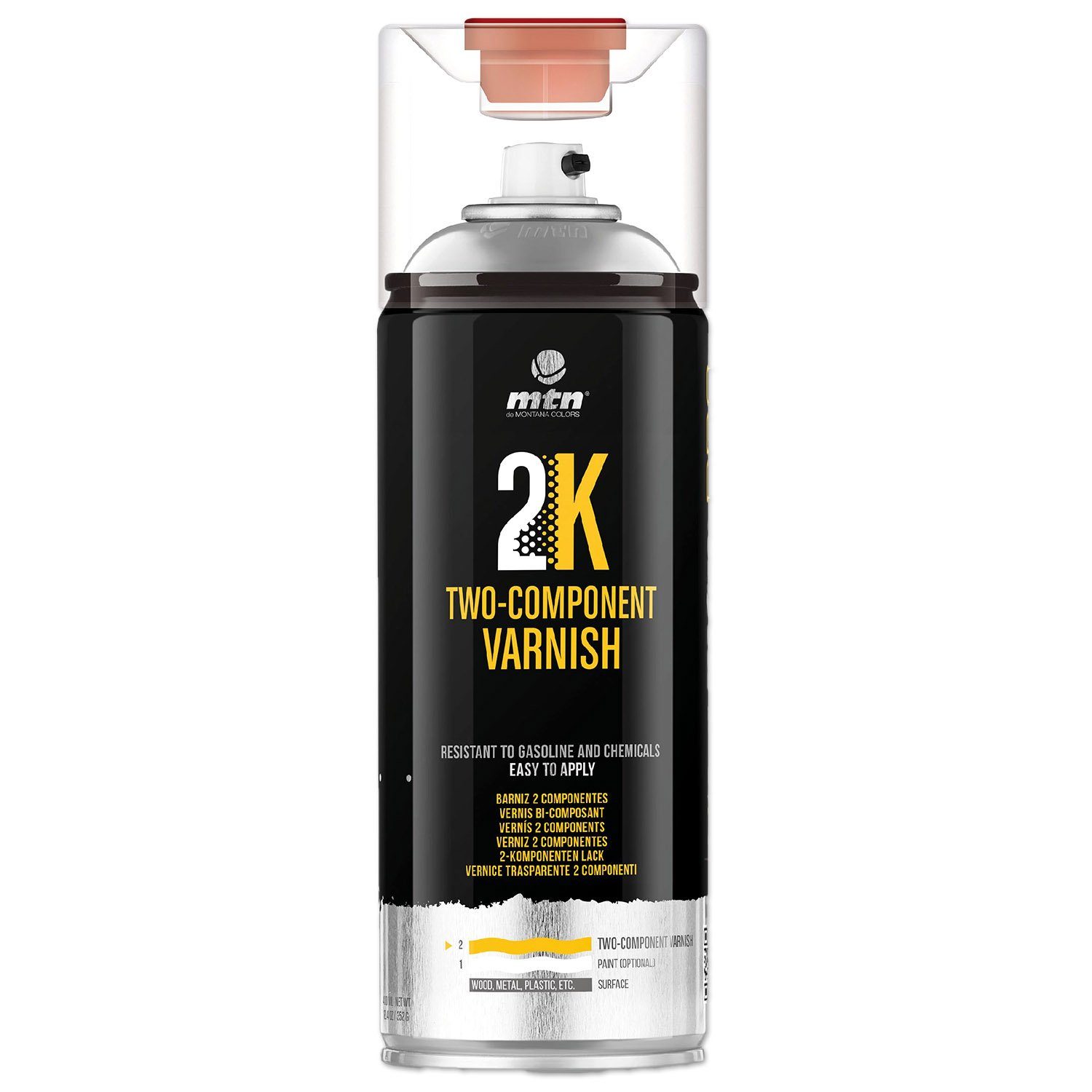 MTN Klarlack Sprühlack MTN PRO, 2K Klarlack, Matt, 400ml