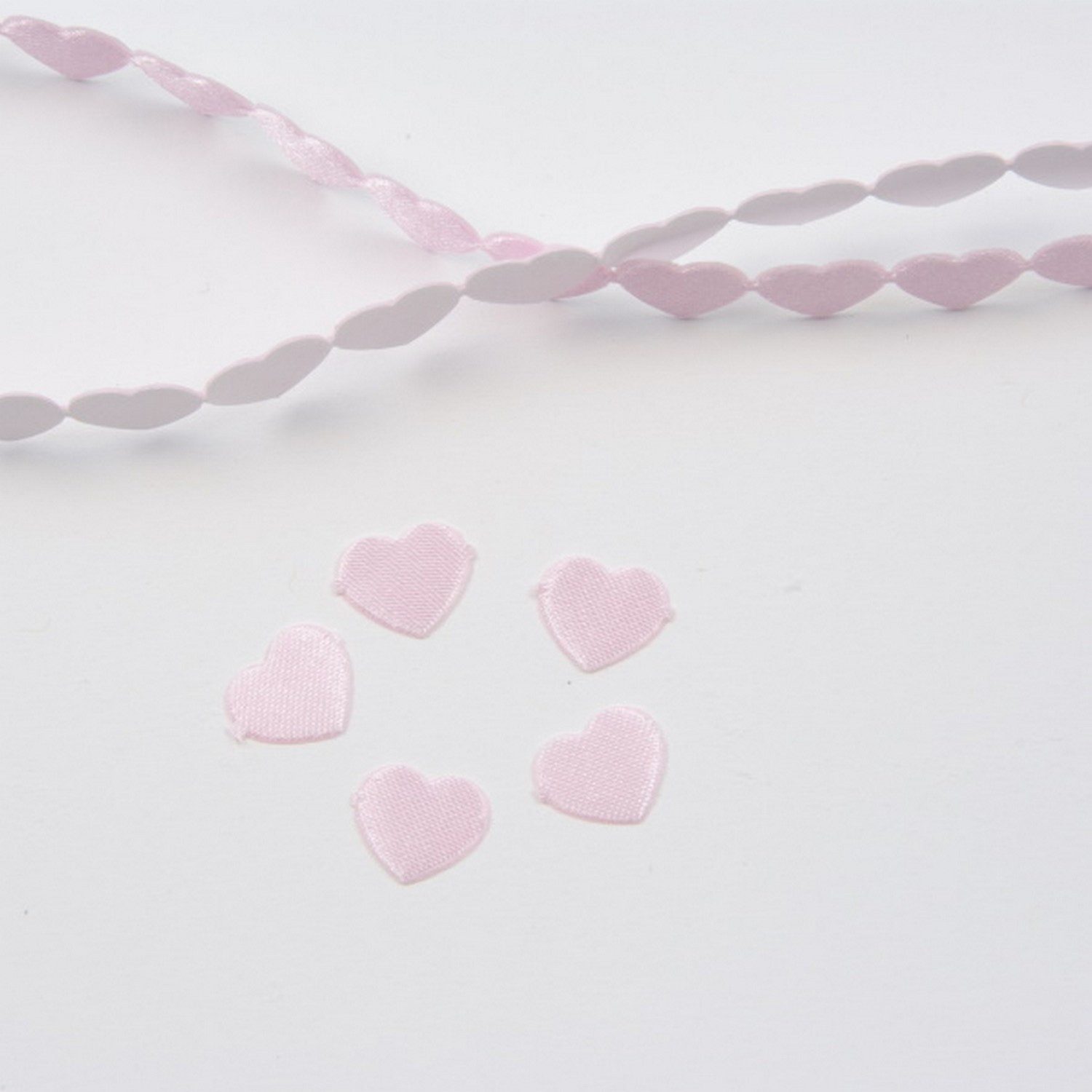 Deko AS Dekoband SeKleBo® "Herz" klein - rosa- 10 mm - 97013R - 31, selbstklebende Dekobordüre