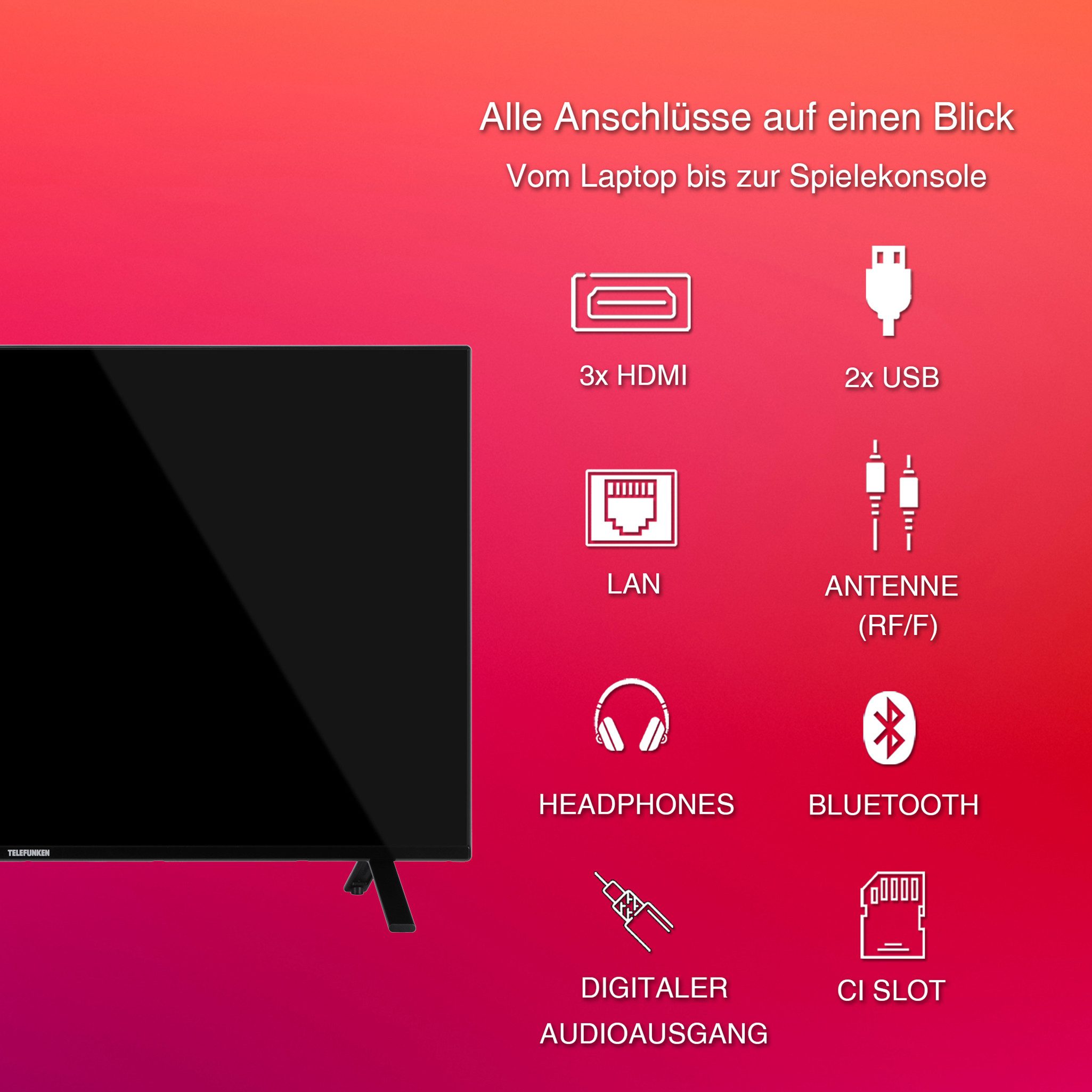 Telefunken QU43TO750S QLED-Fernseher (10...