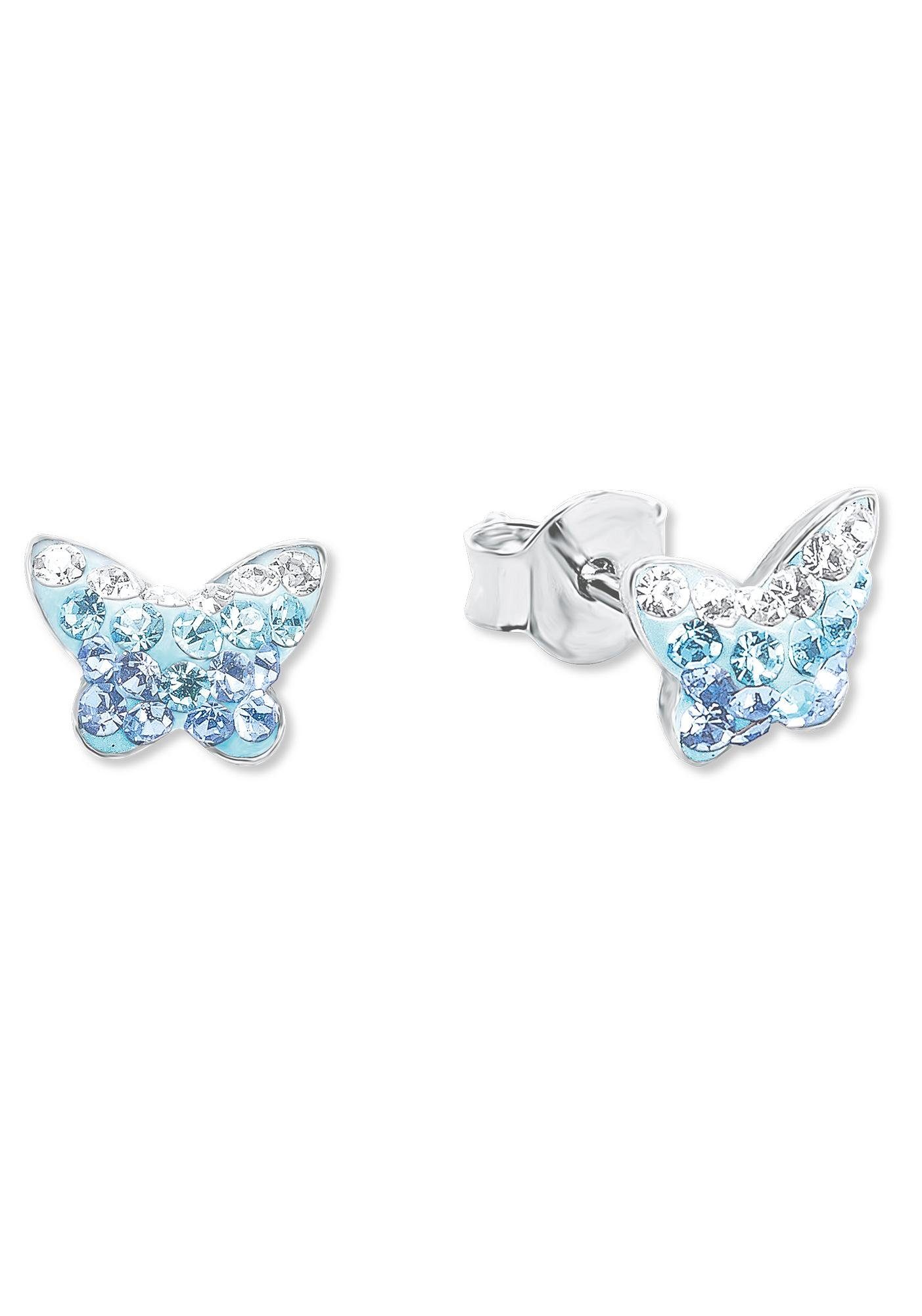 Amor Paar Ohrstecker Schmetterling, 9540761, mit Preciosa Crystal