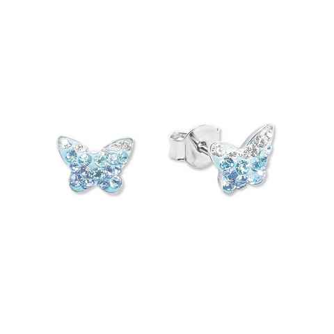 Amor Paar Ohrstecker Schmetterling, 9540761, mit Preciosa Crystal