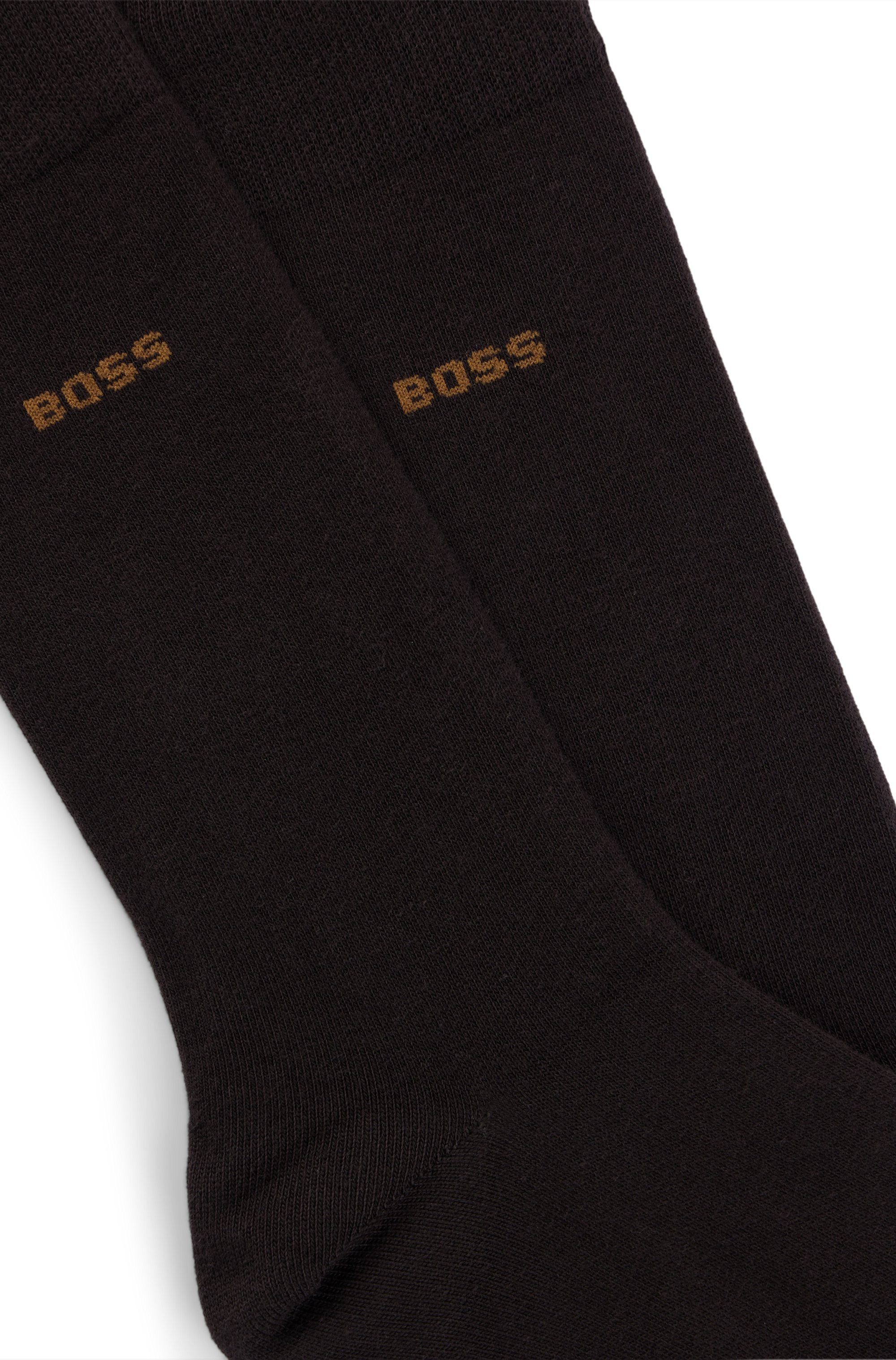 BOSS Businesssocken 2P RS Uni CC (Packung, 2-Paar, 2er) mit Markenlogo
