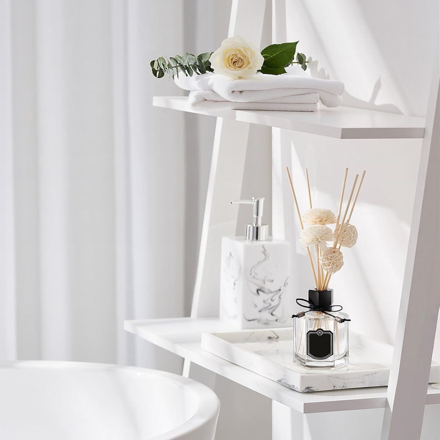 Zyronn Dekotablett Silikon Dekotablett Badezimmer – Rutschfestes Aufbewahrungstablett (1 St), für Waschbecken, Badewanne, Küche & Kosmetik