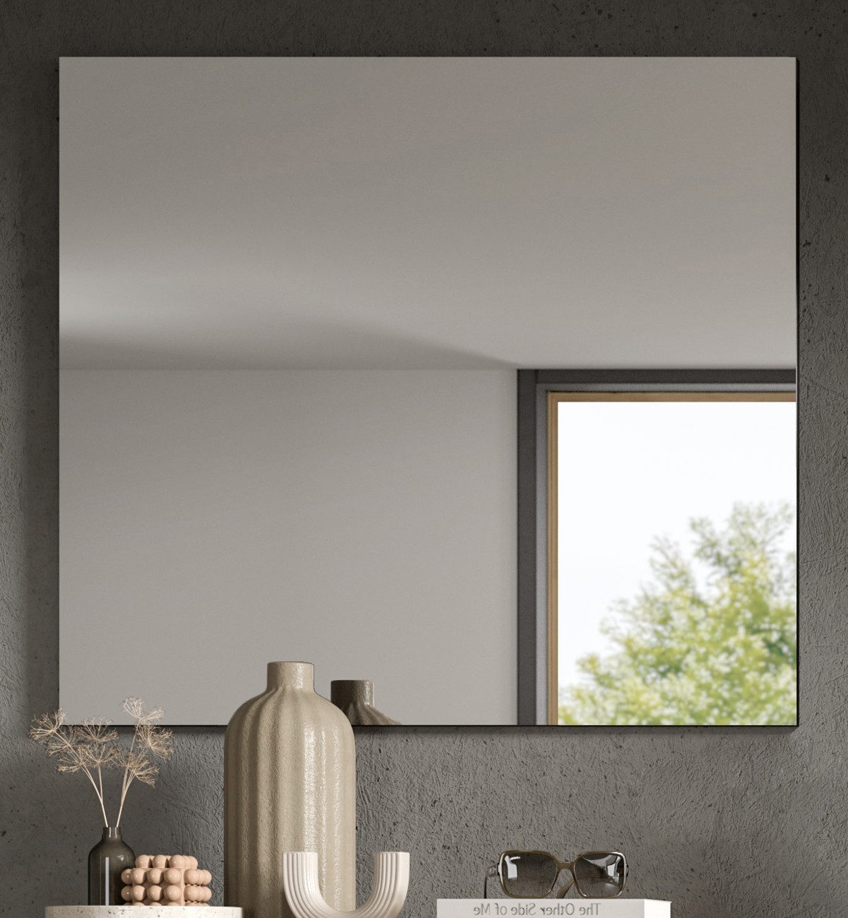 Inn.Furn Garderobenspiegel Cooper (Wandspiegel in Basalt günstig online kaufen