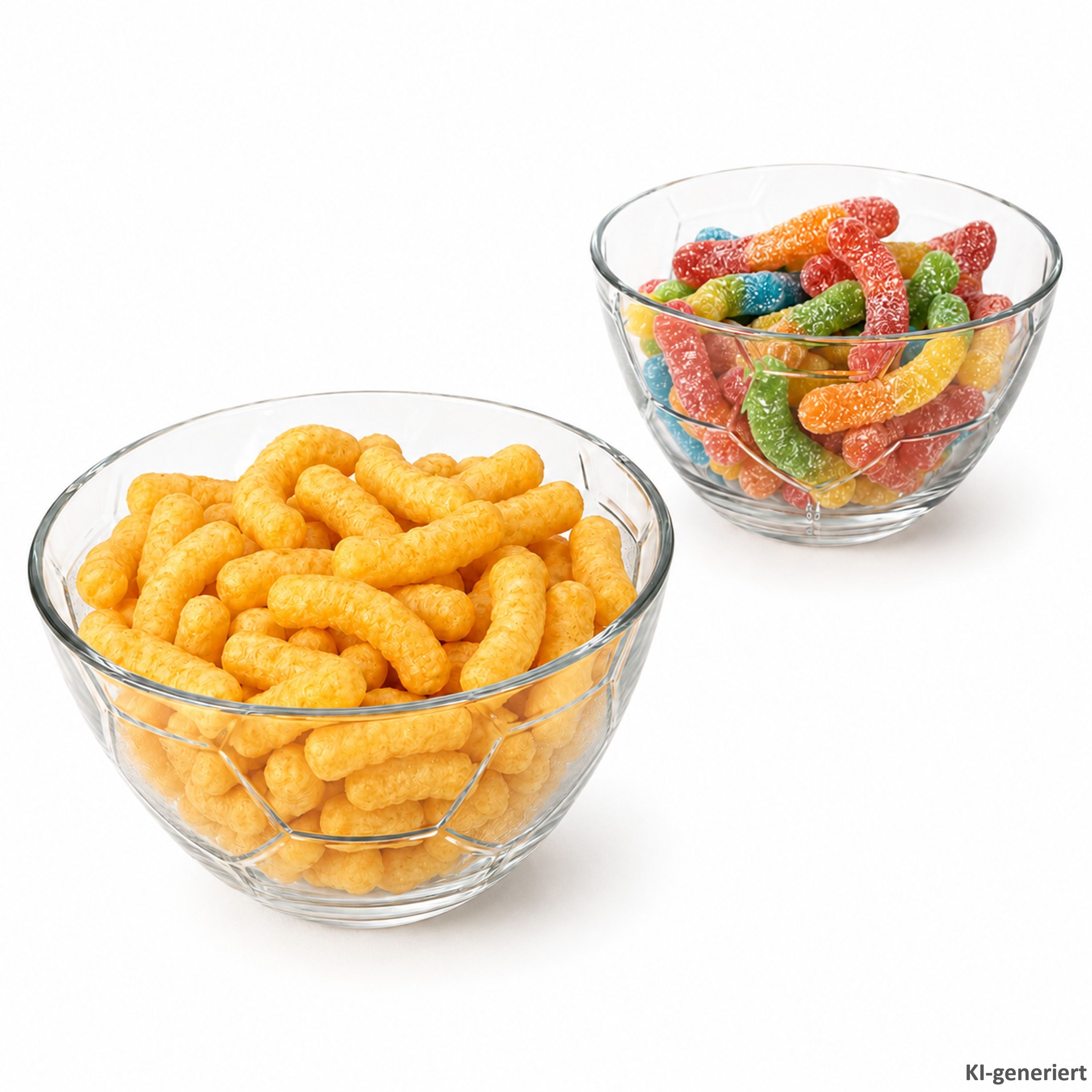 MamboCat Müslischale 2x Fußball Schale 450ml Glas Bowl Schüssel Ball Chips Snacks Party, Glas