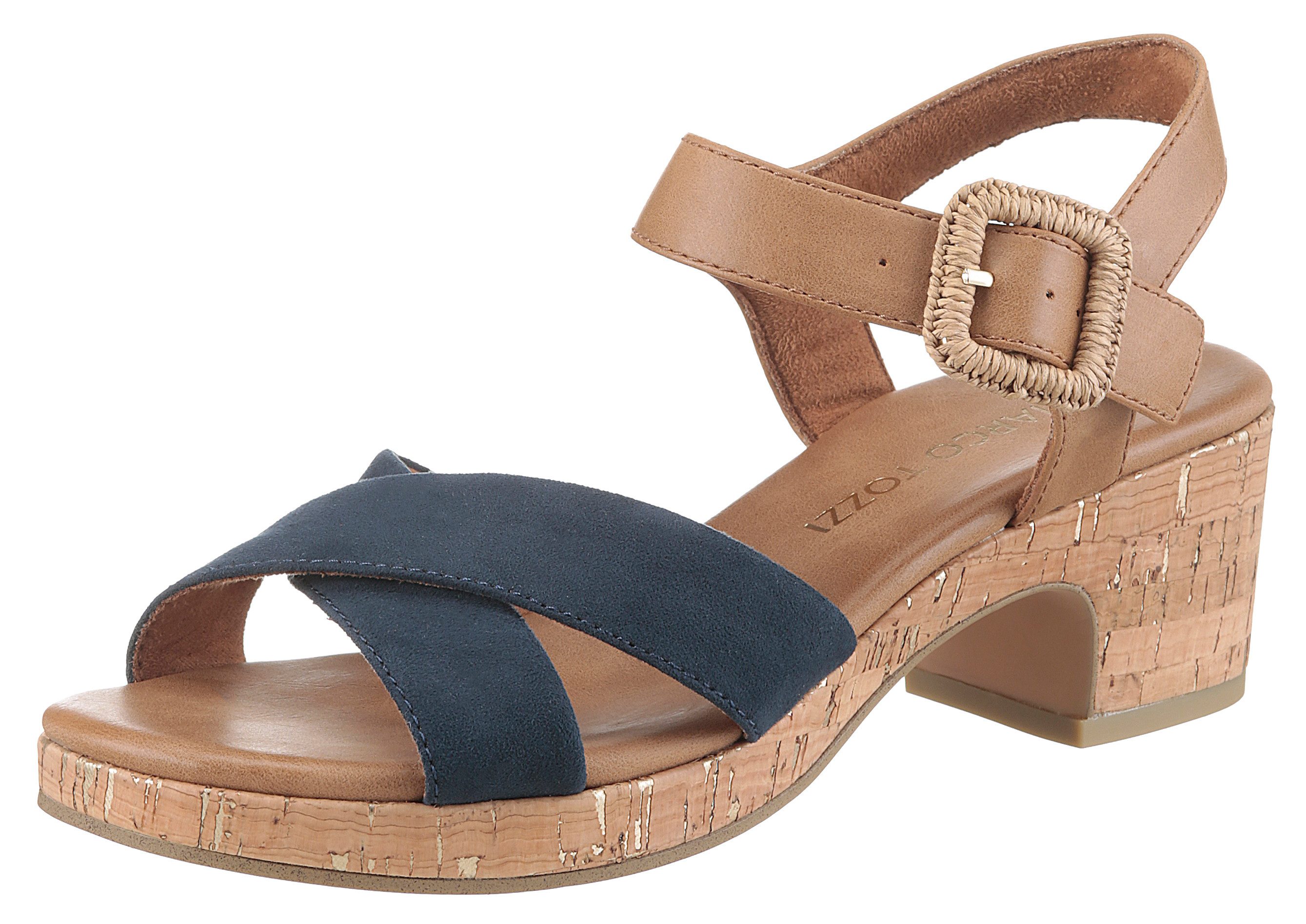 MARCO TOZZI Sandalette, Blockabsatz, Plateau, Sommerschuh, günstig online kaufen