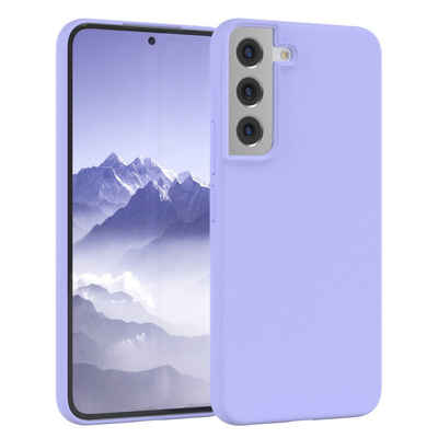 EAZY CASE Handyhülle Premium Silikon Case für Samsung Galaxy S22 5G 6,1 Zoll, Handytasche aus Silikon Slimcover stoßfest Violett / Lila Lavendel