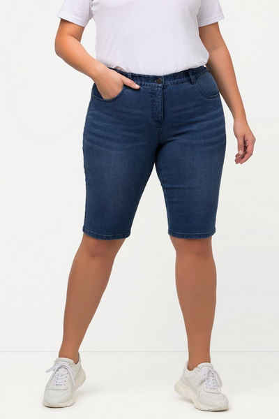 Ulla Popken Bermudas Jeansbermuda Mandy 5-Pocket-Form Komfortbund
