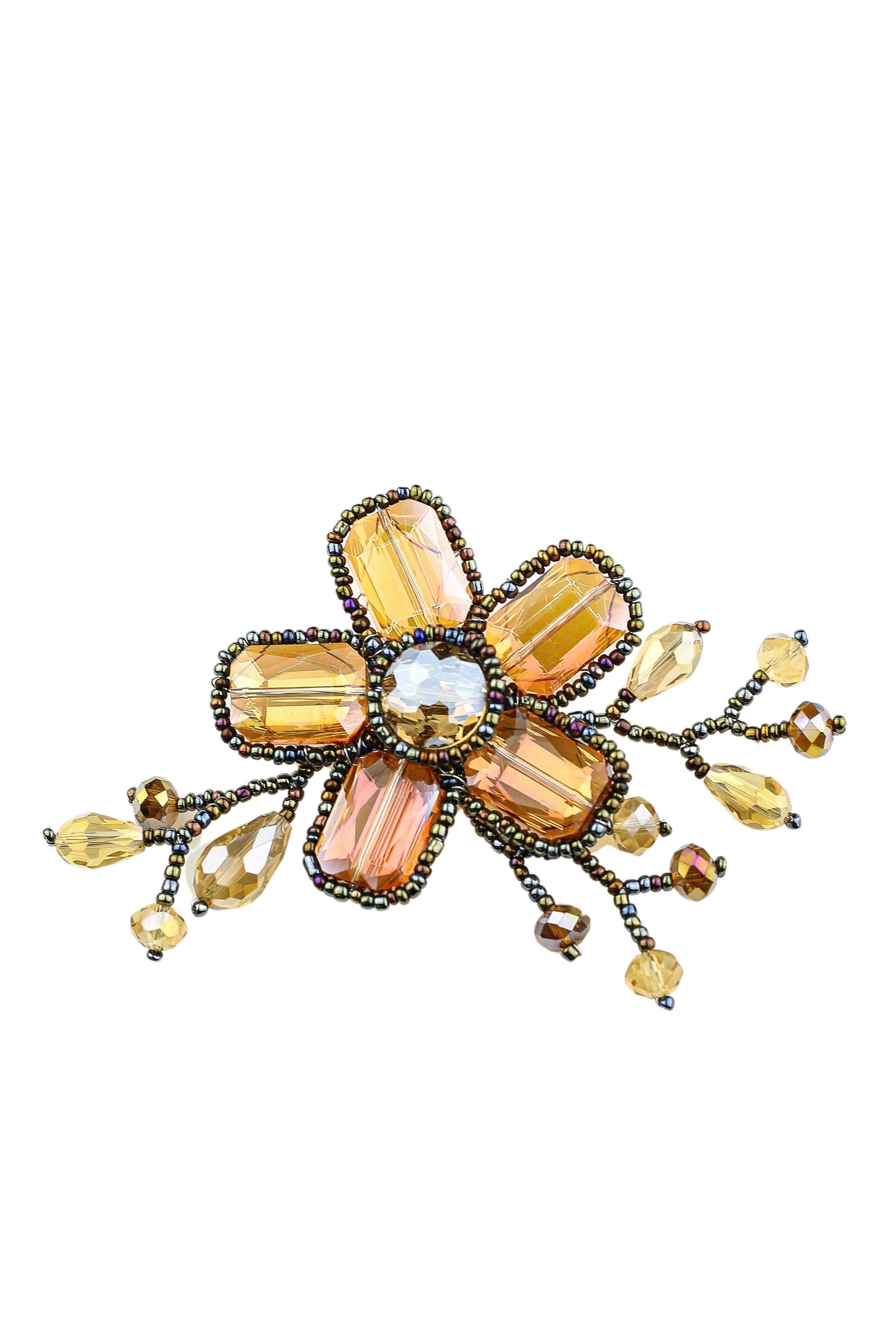 Brosche Blumenranke