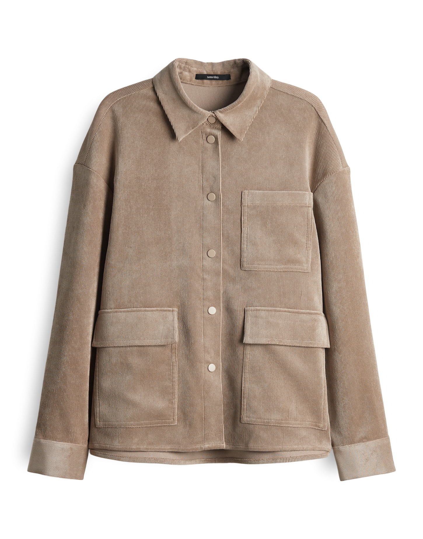 someday Langarmbluse ZORTEA Regular Cordhemd mit Utility Details lockere Pa günstig online kaufen