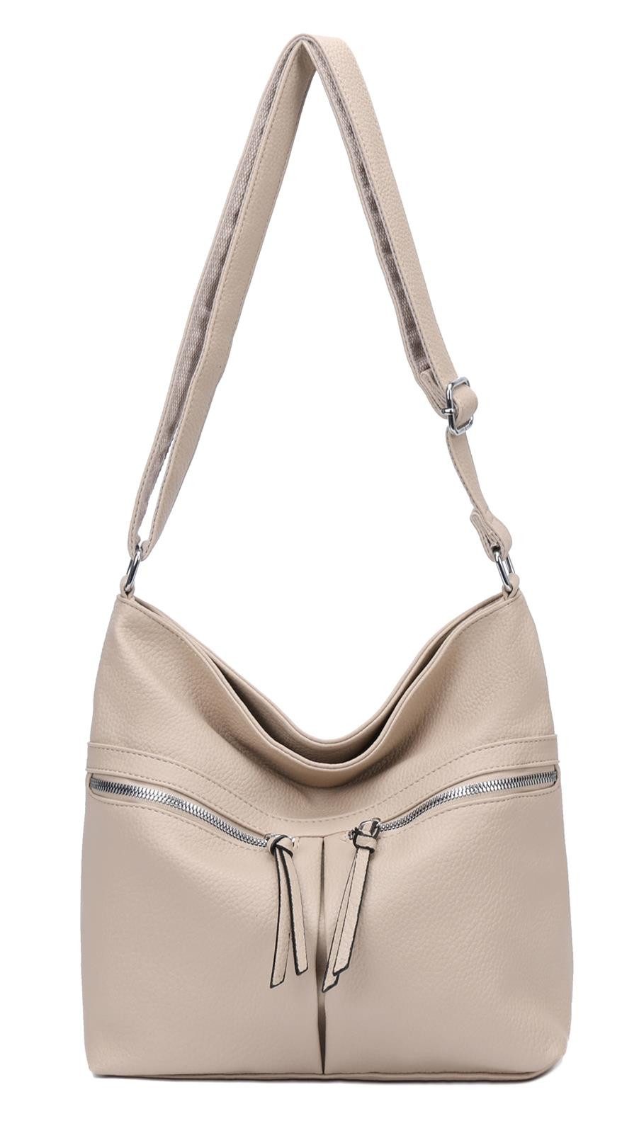 Schultertasche Damen Tasche Shopper Umhängetasche CrossOver Handtasche Reisetasche